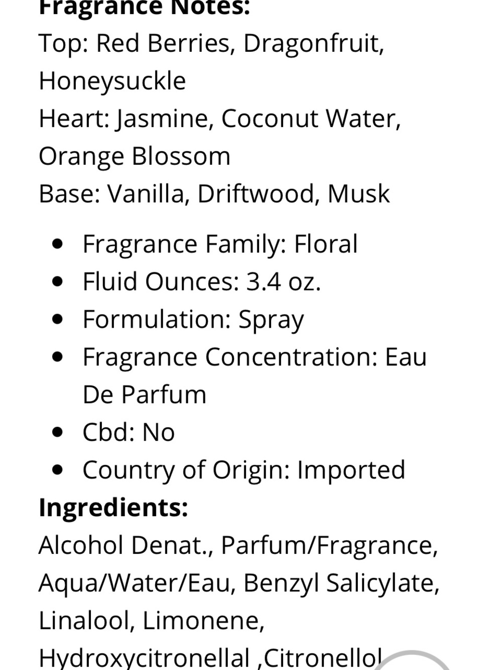 Fragrance product - perfume bottle and packaging - Picture 3 of 3